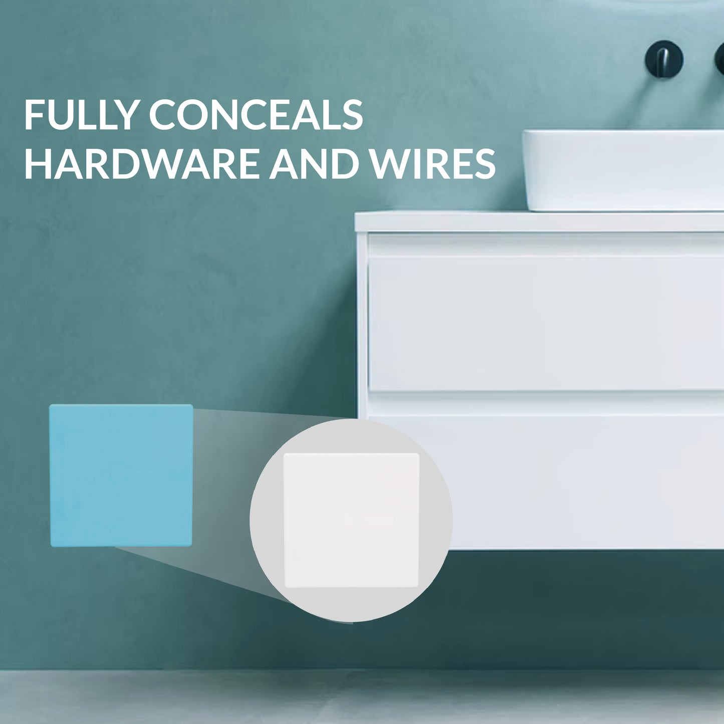 White Square Access Cover for wall covering access holes