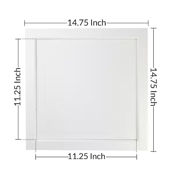 Access Panel, White Plastic Two-Piece