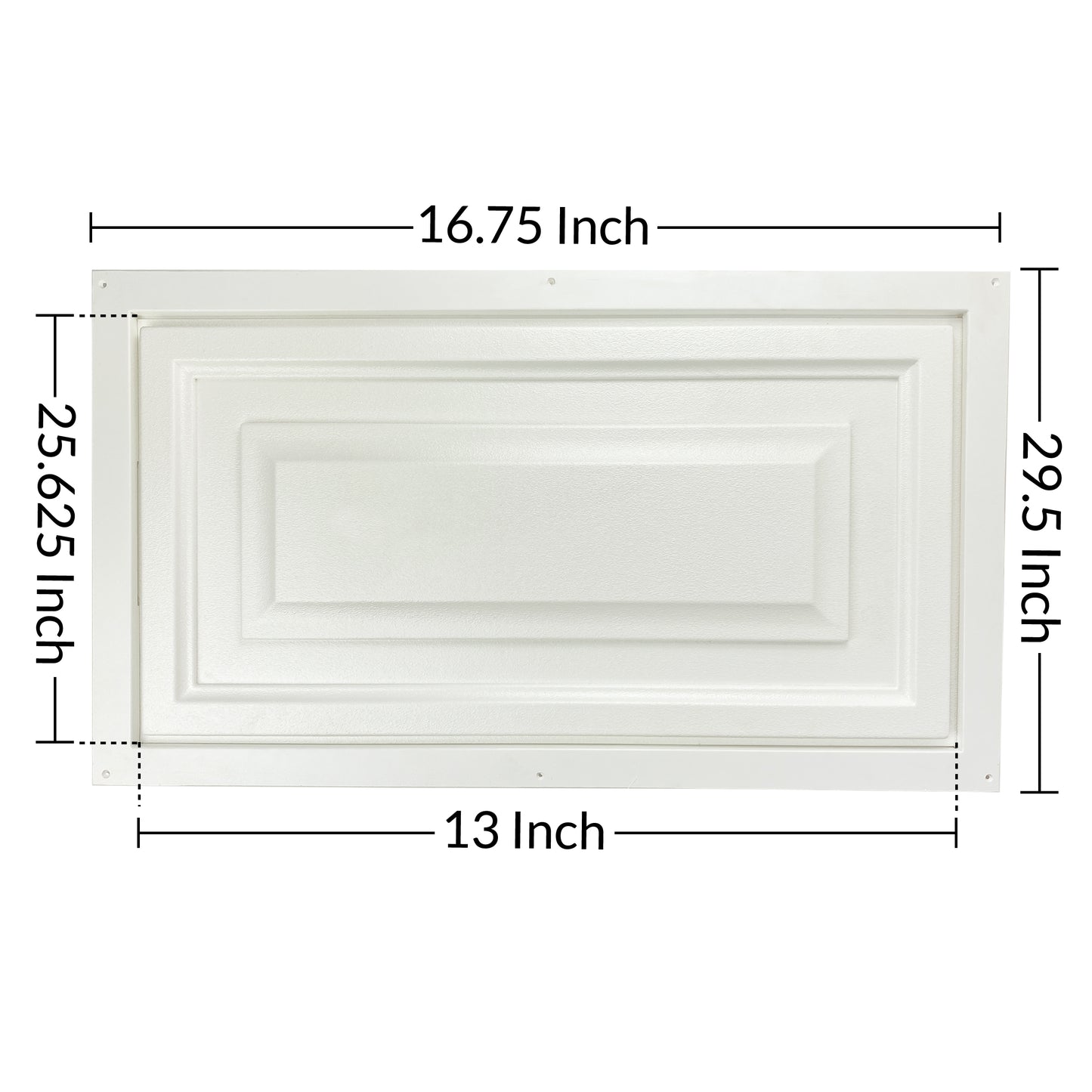 White Contemporary Access Panel for wall installation