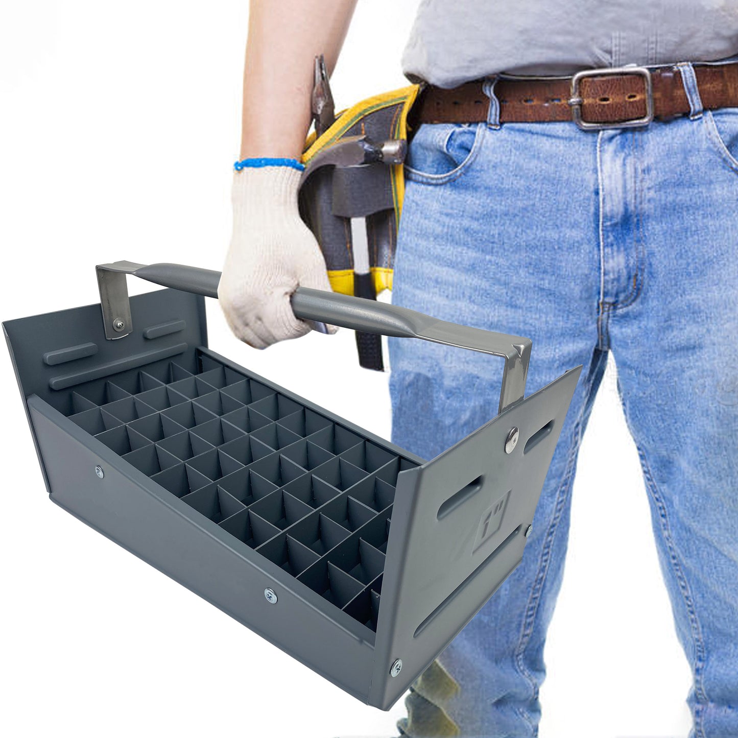 Nipple Caddy for 1" nipples holds 50 nipples each strong no-rust HDPE plastic
