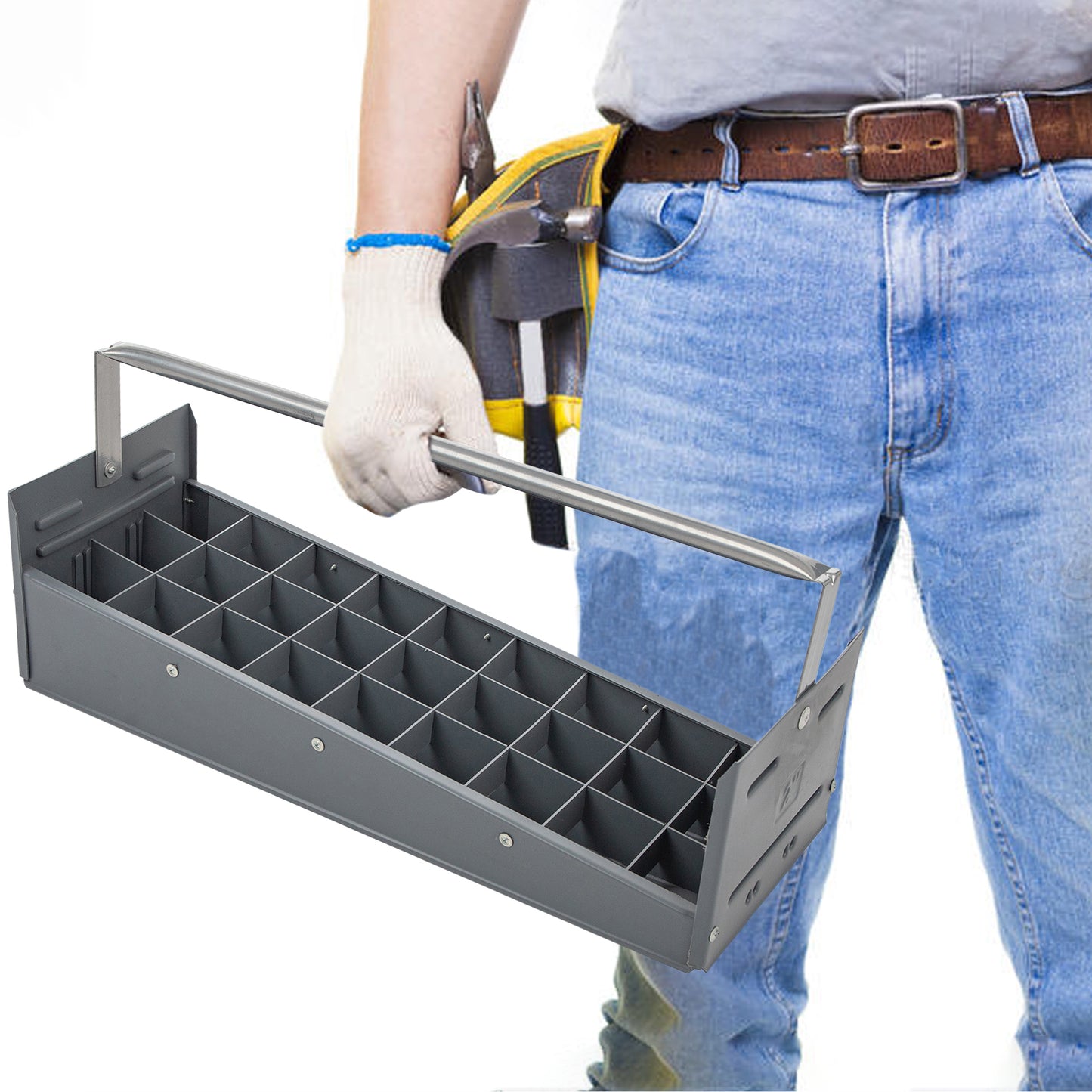 Nipple Caddy for 2" nipples holds 27 nipples each strong no-rust HDPE plastic