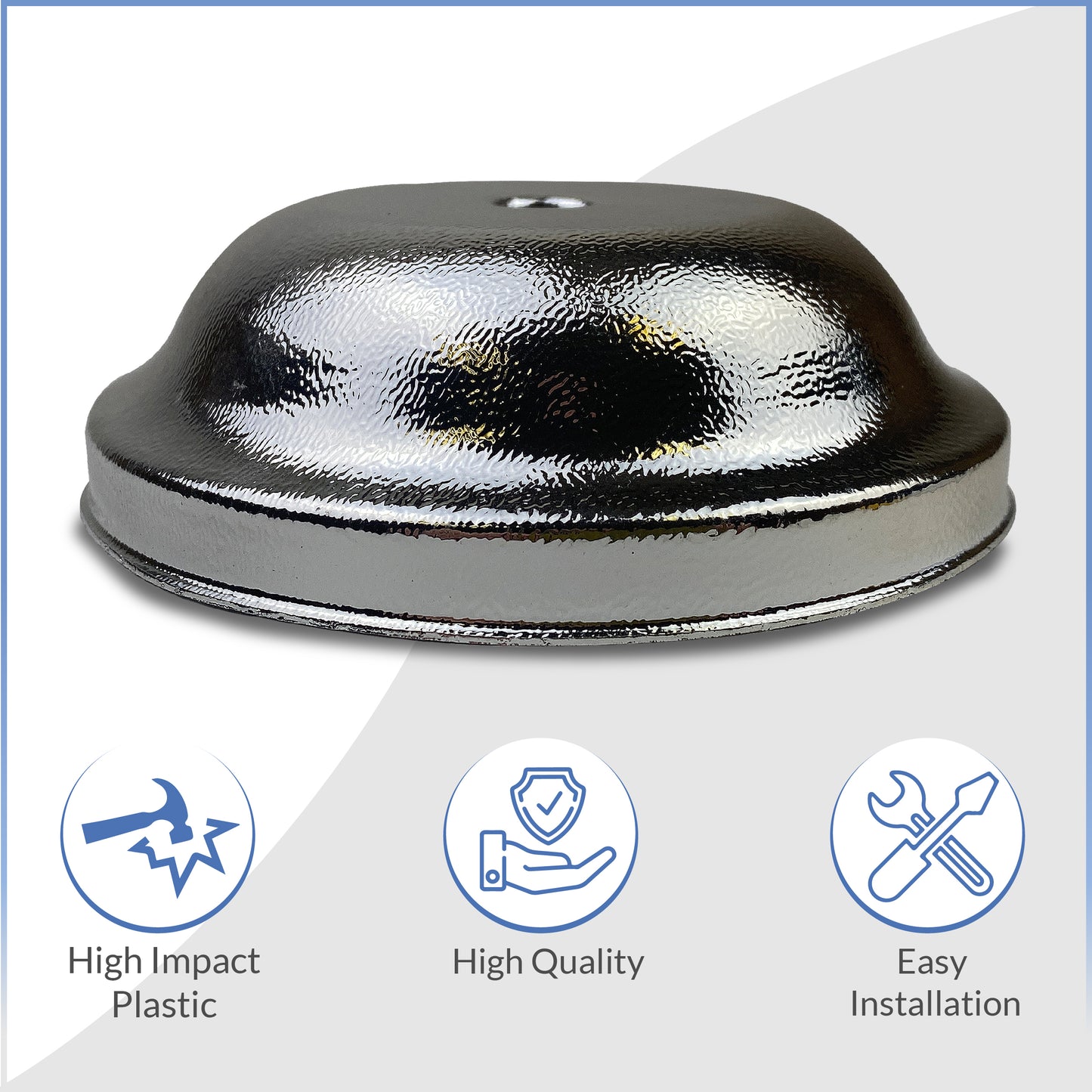 Bellshape Chrome Clean-Out Cover Plate