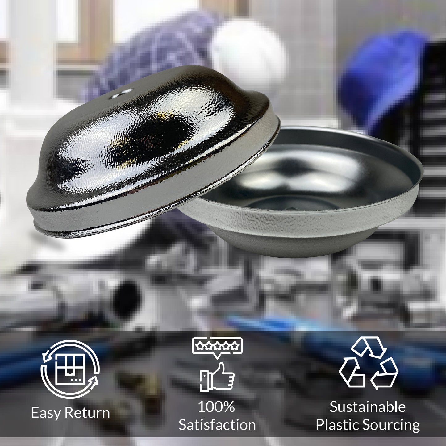Bellshape Chrome Clean-Out Cover Plate