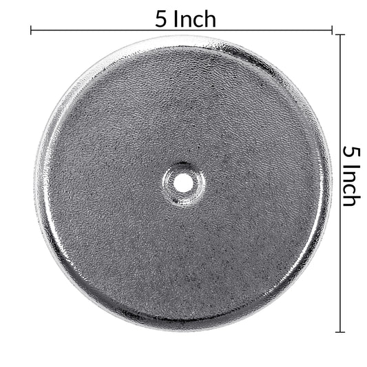 Flat Chrome Clean-Out Cover Plate