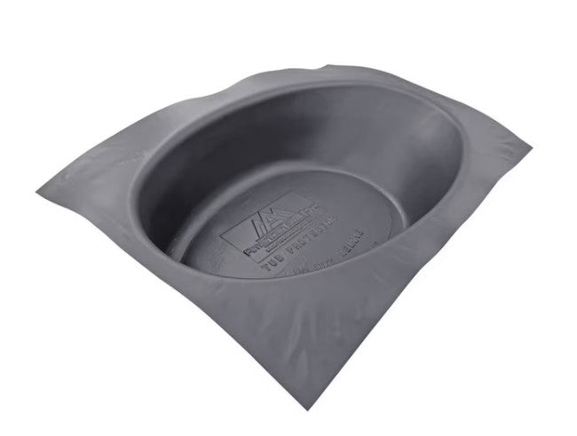 Tub Protector, 60 in x 42 in Plastic wFoam bottom tubs up to 18 in H, 25PK