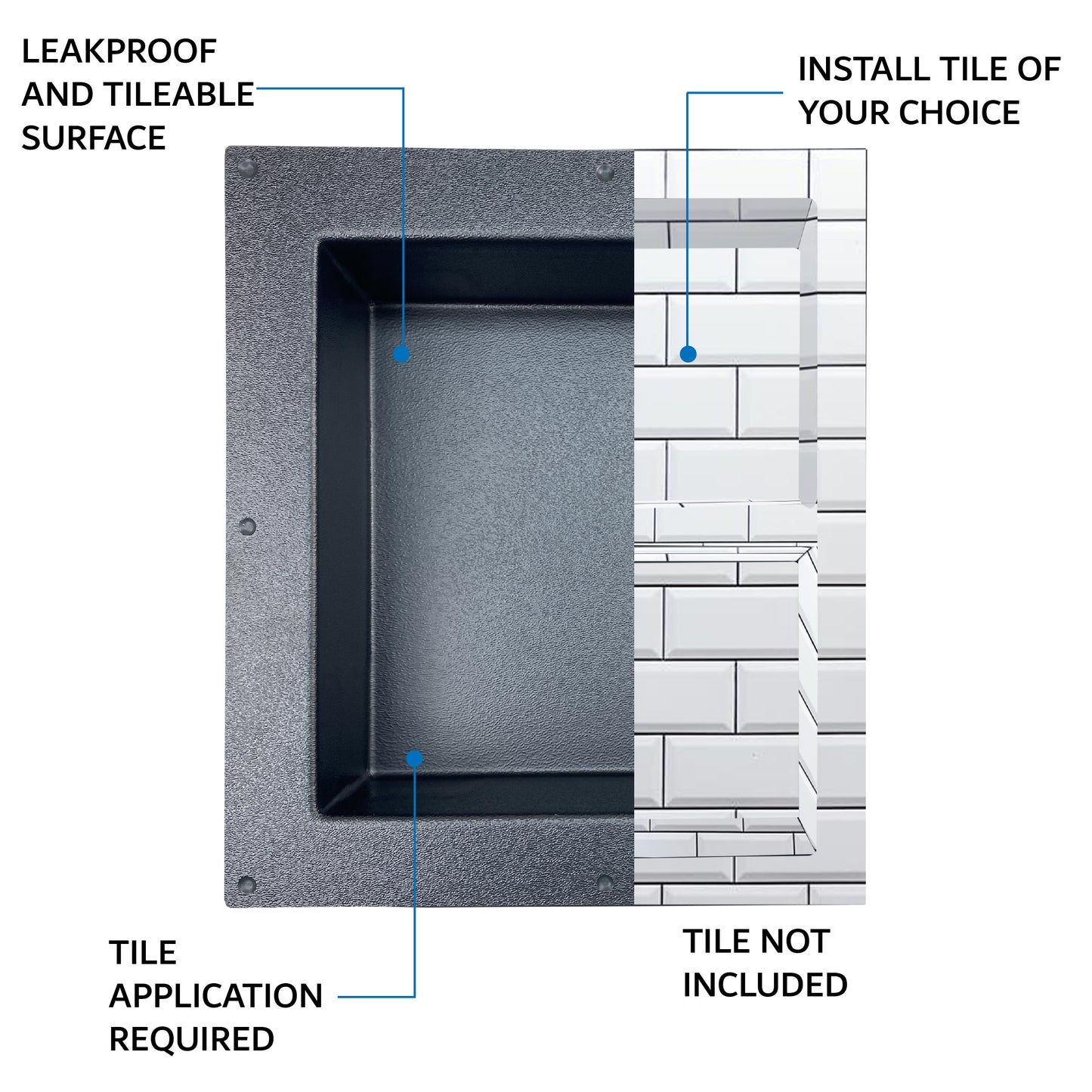 Shower Niche Tile Template