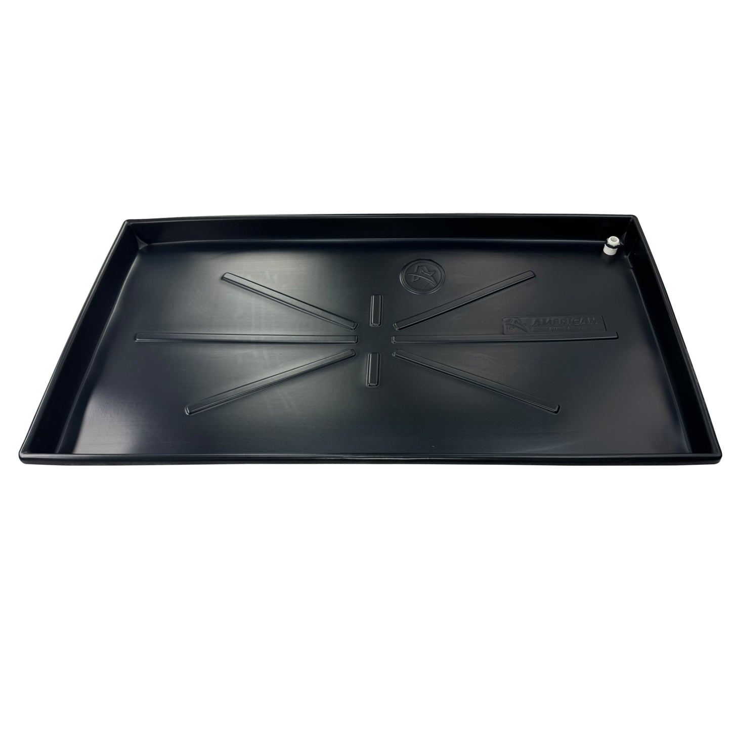 Heavy duty HVAC pan ID Incl sensor cut out, drain hose adaptor