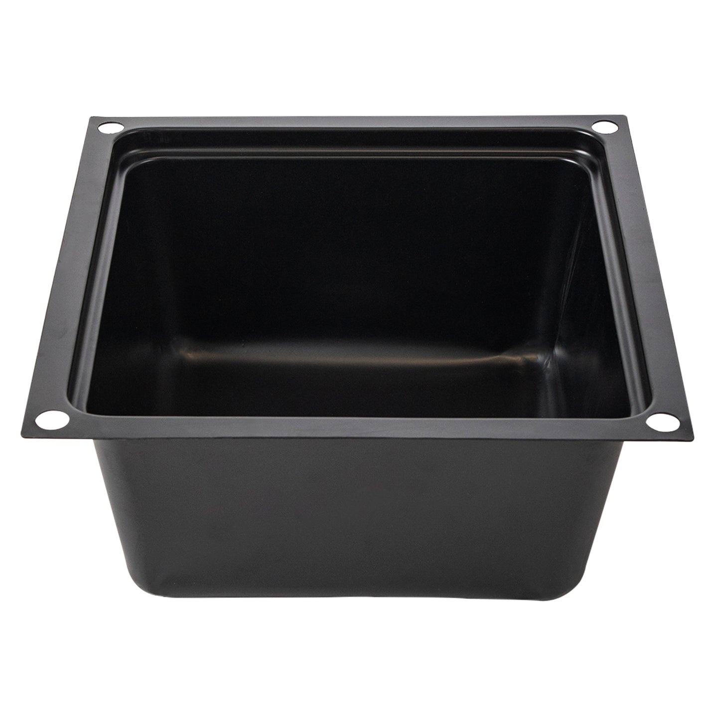 Deep Black plastic utility tub for in cavity setting or general use