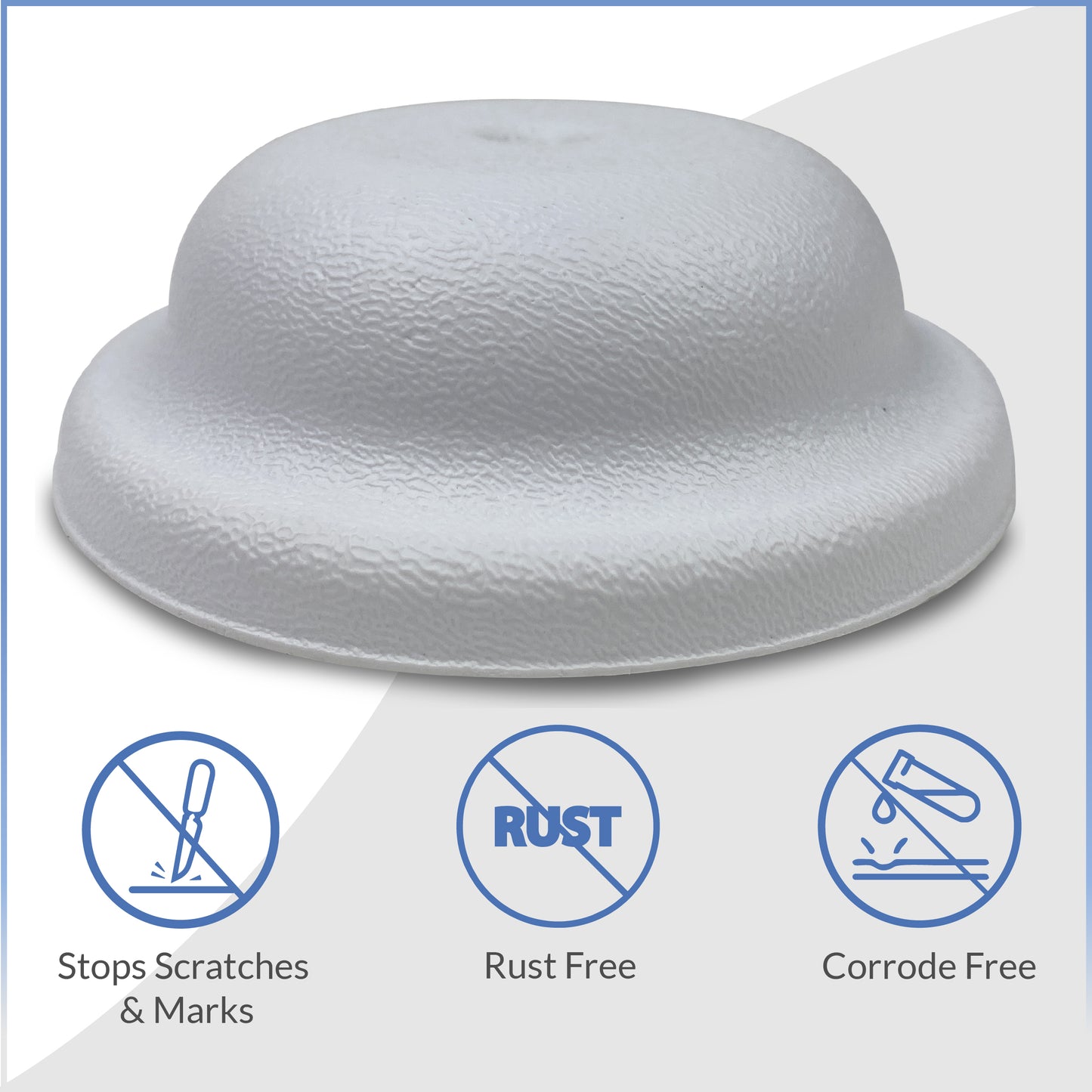 Bellshape White Clean-Out Cover Plate