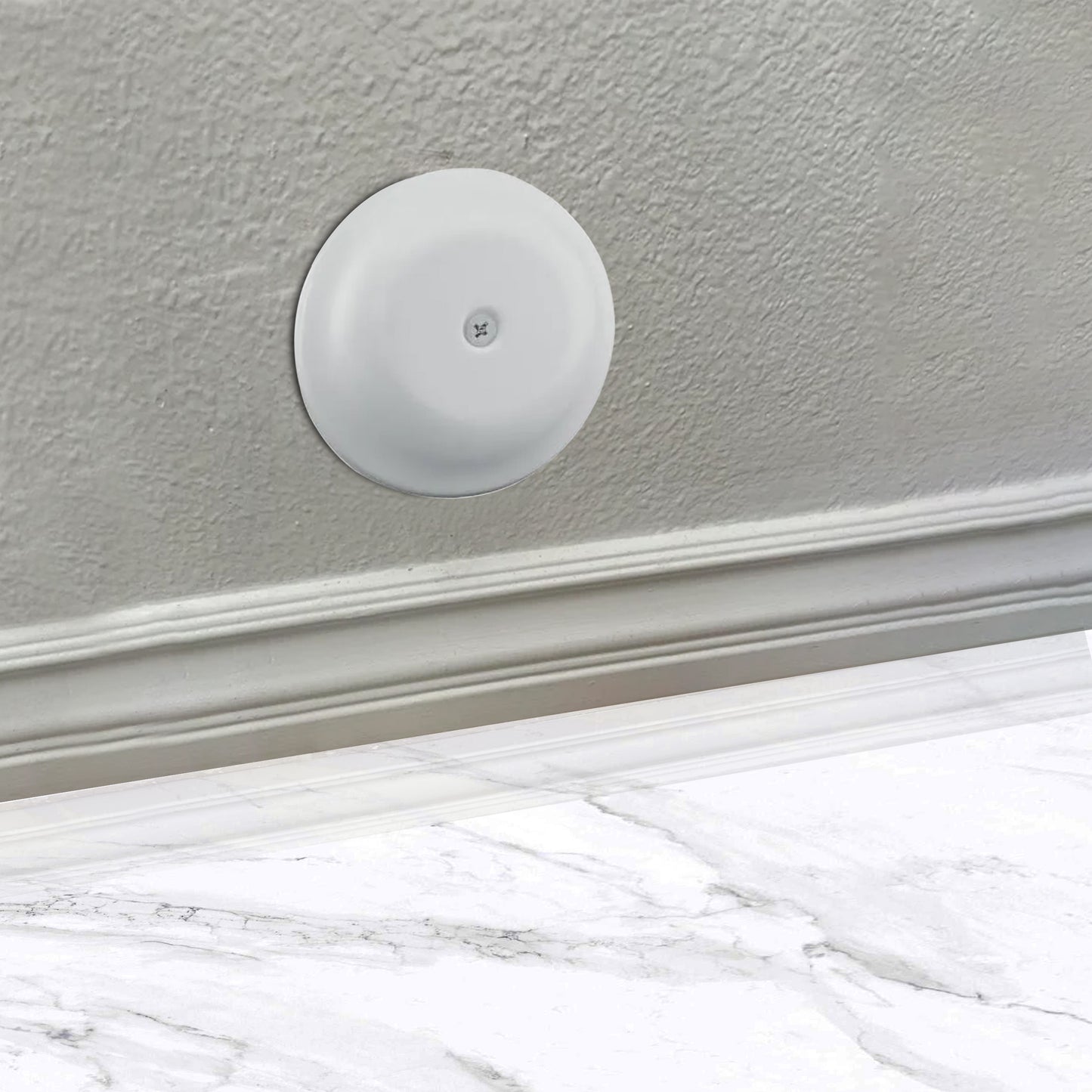 Bellshape White Clean-Out Cover Plate