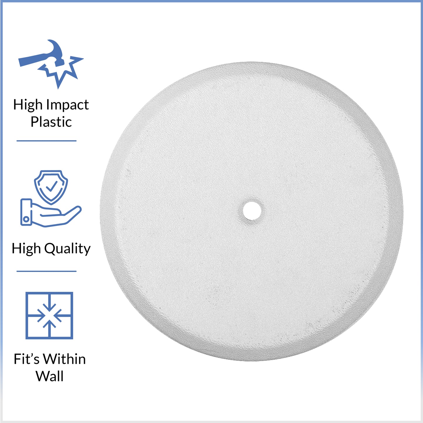 Flat White Clean-Out Cover Plate