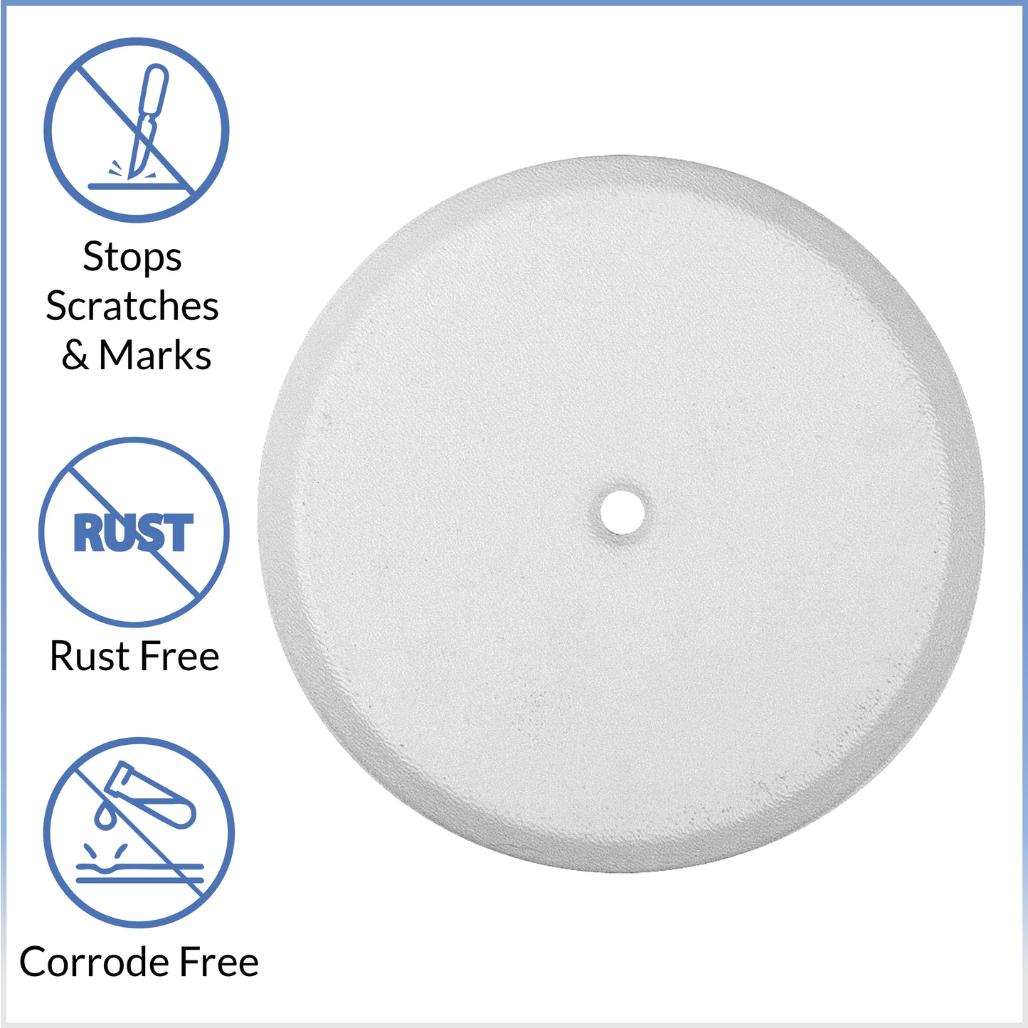 Flat White Clean-Out Cover Plate