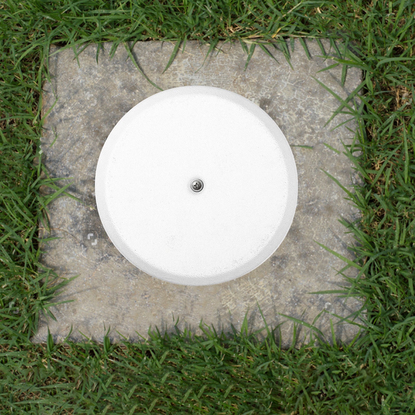 Flat White Clean-Out Cover Plate