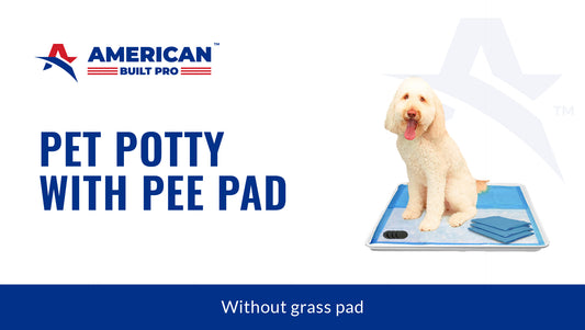 Pet potty with pee pad - without grass pad