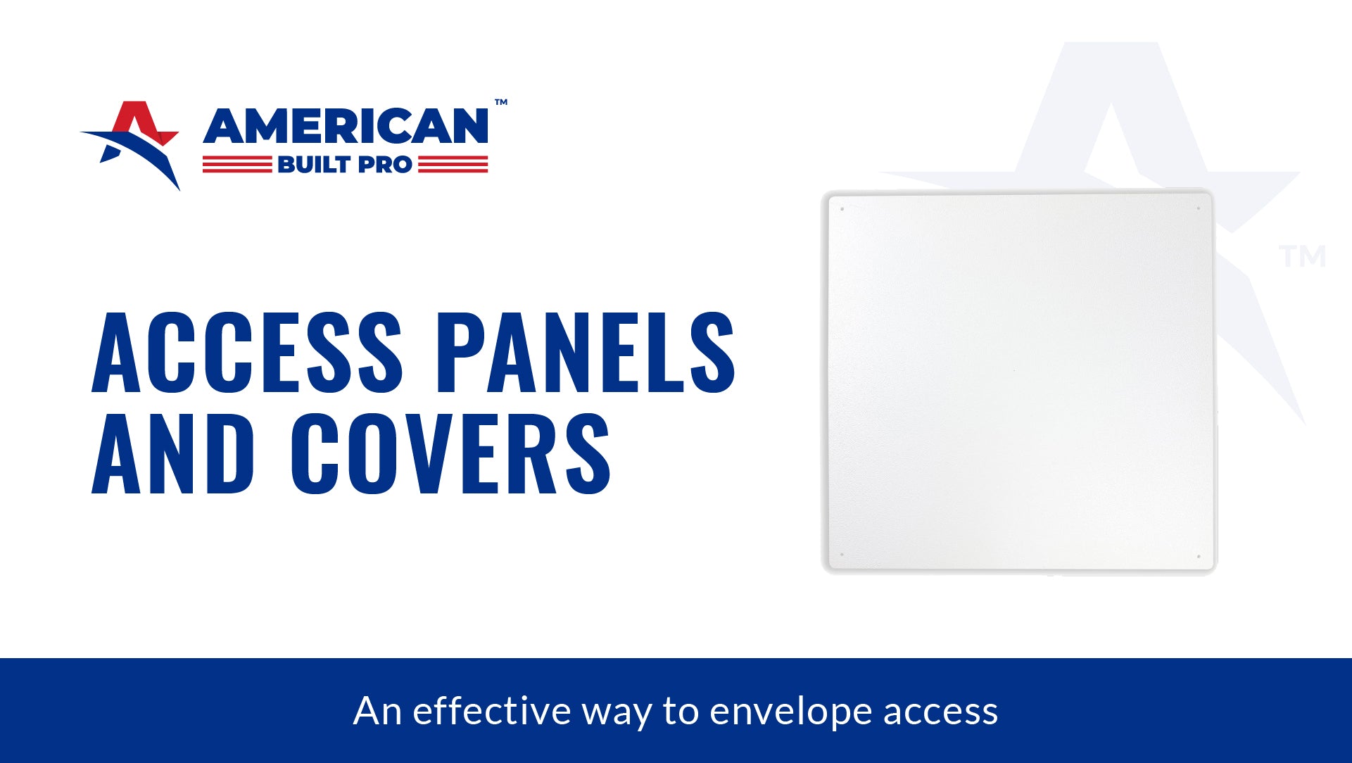 Access panel and cover – An effective way to envelope access – American ...