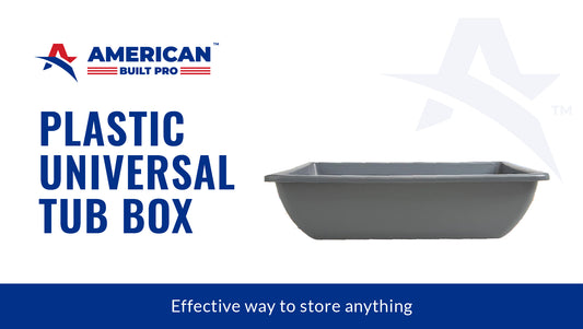 American built pro plastic universal tub box - effective way to store anything