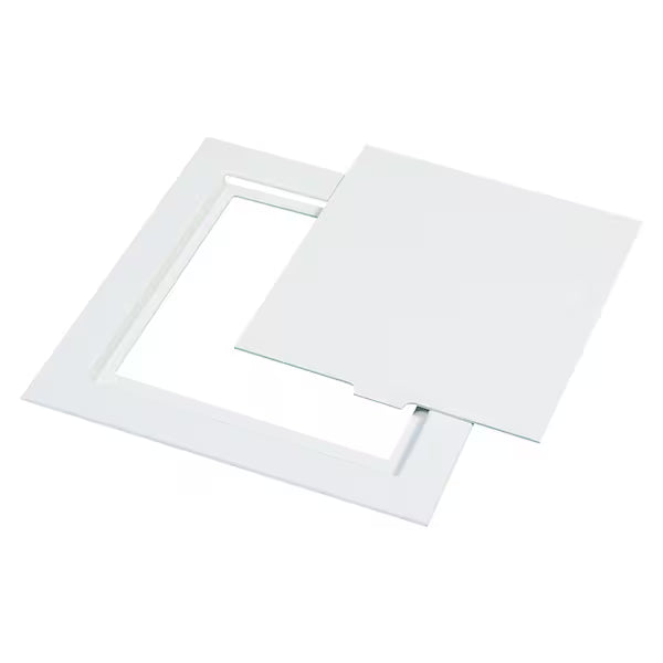 Access Panel, White Plastic Two-Piece