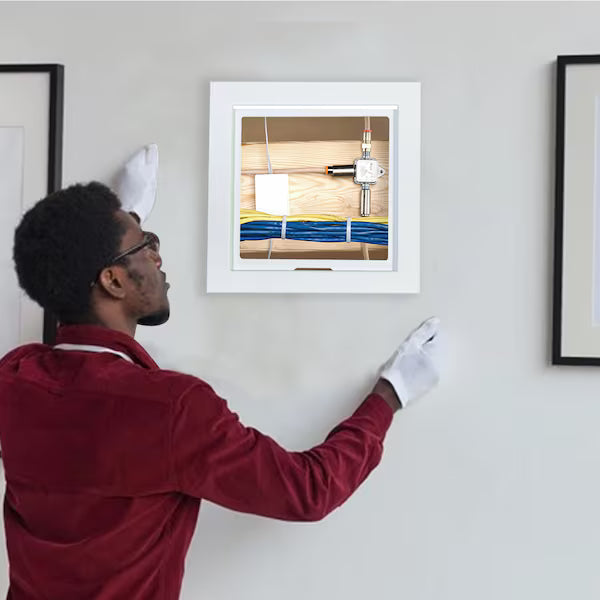 Access Panel, White Plastic Two-Piece