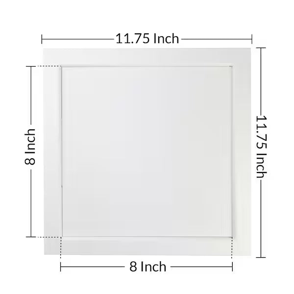 Access Panel, White Plastic Two-Piece