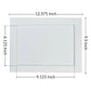 Access Panel, 9 in x 6 in White Plastic Two-Piece