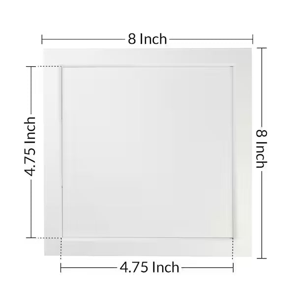 Access Panel, White Plastic Two-Piece