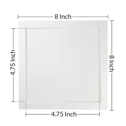 Access Panel, White Plastic Two-Piece