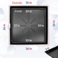 Heavy duty HVAC pan ID Incl sensor cut out, drain hose adaptor