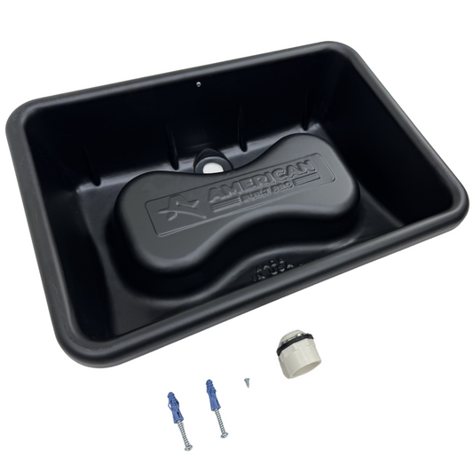 Tankless Water Heater Pan Drain - Pre Drilled