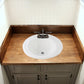 18" x 20" Round white Sink  includes mounting tabs, screws and overflow tubing