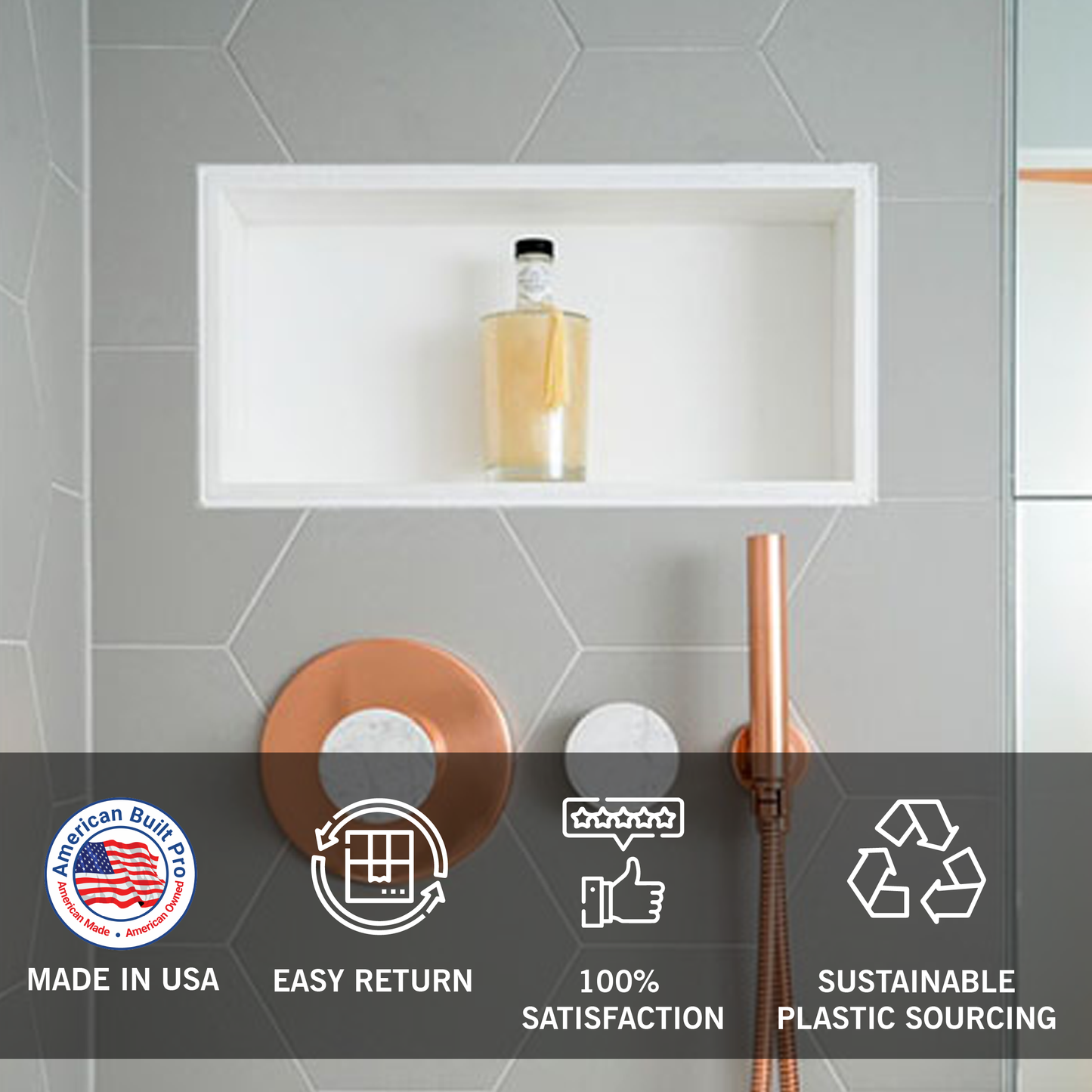 Shower Niche Rectangle Template