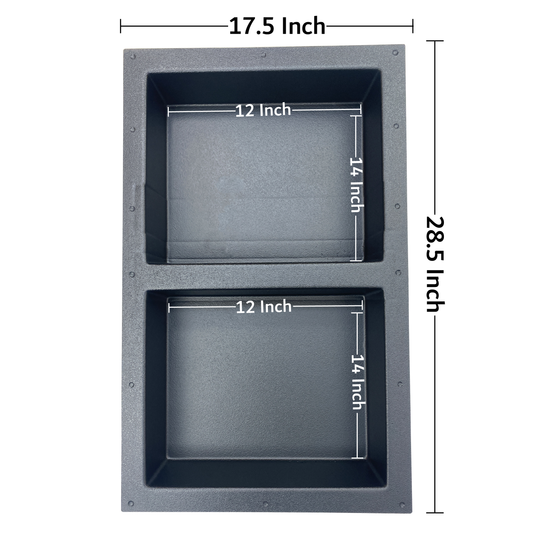 Shower Niche Rectangle Template wSplit Equal Section