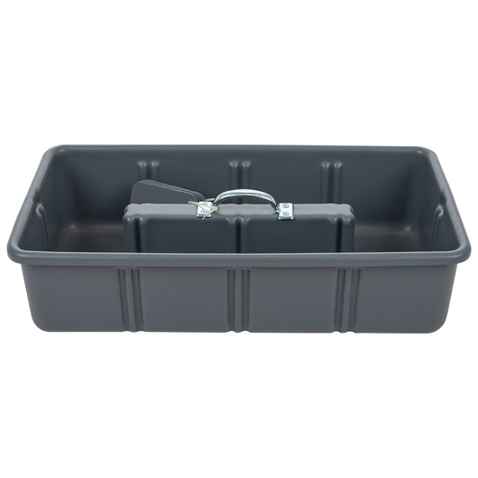 Pro-grade Large sized  25.75"x13.5"x6.5" Tote/tool Tray, includes 6 dividers, HDPE with reinforced handle