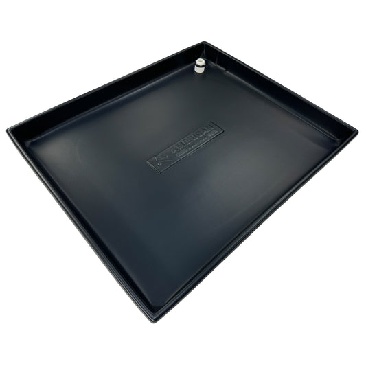 Heavy duty HVAC pan ID Incl sensor cut out, drain hose adaptor