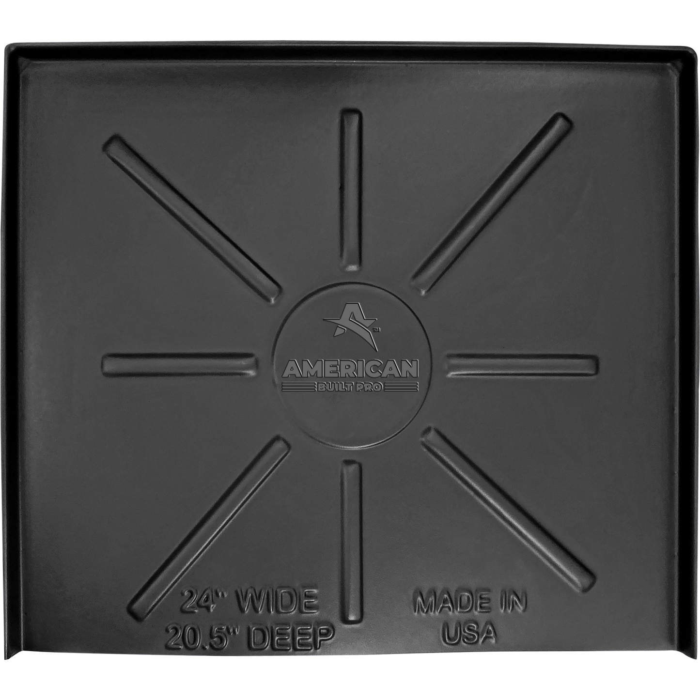 Dishwasher Drain Pan 24 inch x 20.5 inch - Black