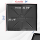 Dishwasher Drain Pan 24 inch x 20.5 inch - Black