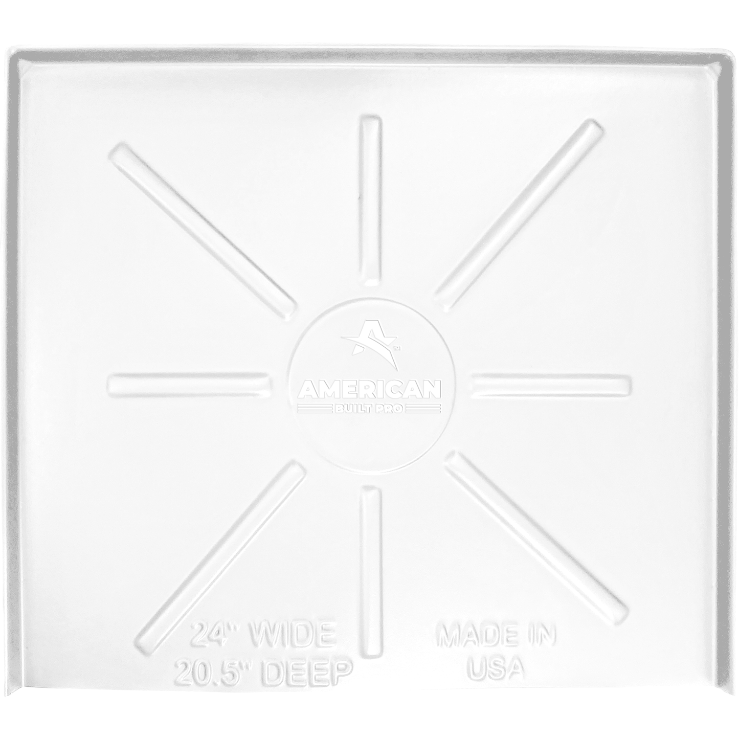 Dishwasher Drain Pan 24 inch x 20.5 inch - White