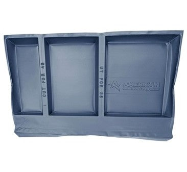 Shower Base Protector HIPS, 60 in x 36 in gray multiFit  with foam bottom, 50PK