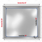 Water Heater Pan Square Galvanized Steel, pre-drilled w side PVC slip drainhose adapter