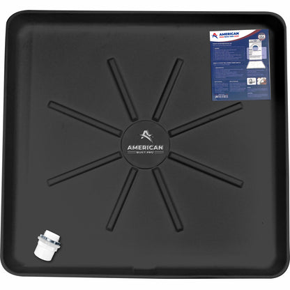 Washing Machine Pan Black incl drainhose adapter